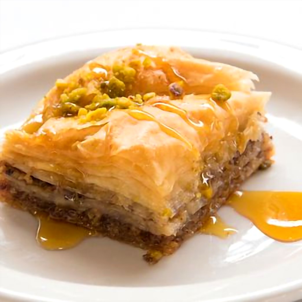 Baklava with honey and nuts